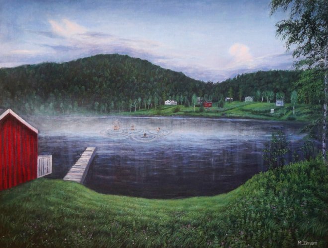 Night swimmers, Monika Zimová, 2024.