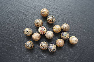 Minerály - Jaspis leopard 10mm - 6913746_