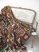 Úžitkový textil - Chalupárska deka "Lady Klimt II." - 6917995_