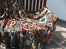 Úžitkový textil - Chalupárska deka "Lady Klimt II." - 6917996_