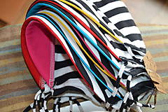 Detské čiapky - čepček úpletový - pruhy rôzne farby - 6916935_