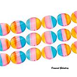 Korálky - Korálka kruh Multicolor - 30 mm - 6921074_