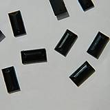 Našívacie kamienky obdĺžnik 10x5 (čierna)