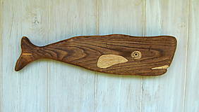 Dekorácie - Drevená ryba - veľryba - 6924235_
