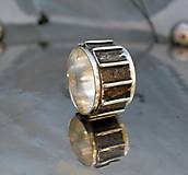 Pánske šperky - ruženec - široký pánsky prsteň - AG 925 - 6932880_