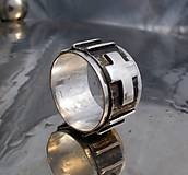 Pánske šperky - ruženec - široký pánsky prsteň - AG 925 - 6932883_