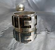 Pánske šperky - ruženec - široký pánsky prsteň - AG 925 - 6932887_