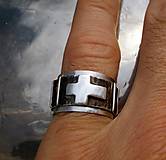 Pánske šperky - ruženec - široký pánsky prsteň - AG 925 - 6932888_