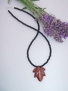 Náhrdelníky - pánsky náhrdelník ónyx a obsidián Mexiko - 6936990_