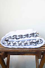 Detský textil - _BUVI... sivá & biela... deka pre najmenších ♥ - 6946615_