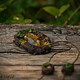 Náhrdelníky - Levanduľový les - náhrdelník s kvetmi - 6946532_