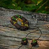 Náhrdelníky - Levanduľový les - náhrdelník s kvetmi - 6946533_