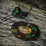 Náhrdelníky - Levanduľový les - náhrdelník s kvetmi - 6946538_