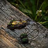Náhrdelníky - Levanduľový les - náhrdelník s kvetmi - 6946541_