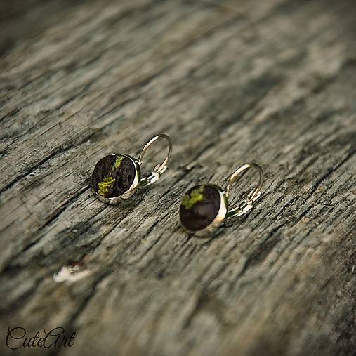 Náušnice - Lesná cesta - visiace náušnice - 6946446_