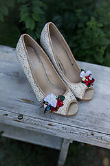 Ponožky, pančuchy, obuv - Klipy na topánky "tanec na lesnej čistinke" - 6947924_