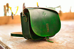 Kabelky - kožená kabelka HUNTRESS zelená - 6953055_