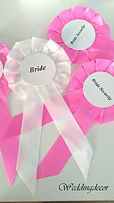 Brošne - Odznak pre nevestu - "Bride" - 6950584_