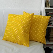 Úžitkový textil - Žlté obliečky bodkované - 6952943_