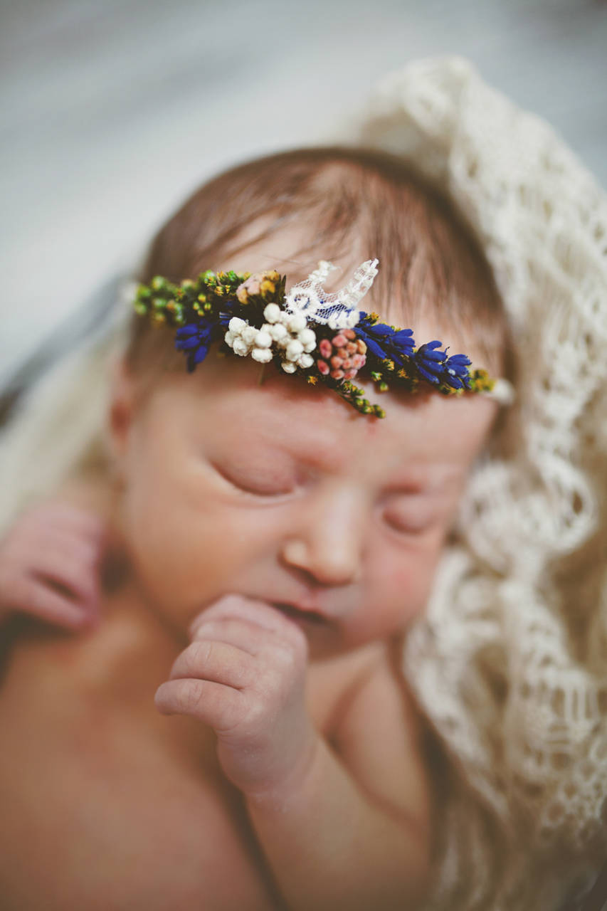 Newborn venček pre bábätko "vôňa dieťaťa" - výpredaj z 13€