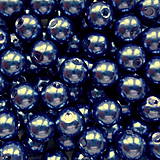 Korálky - GLANCE plast 8mm-20ks (berlínska modrá) - 6969609_
