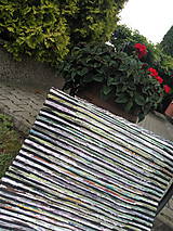 Úžitkový textil - Koberec zeleno čierny 110x73cm - 6968272_
