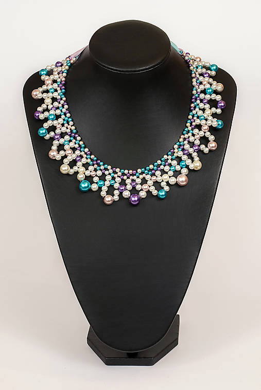 farebný náhrdelník candy cotton - "sweet candy"