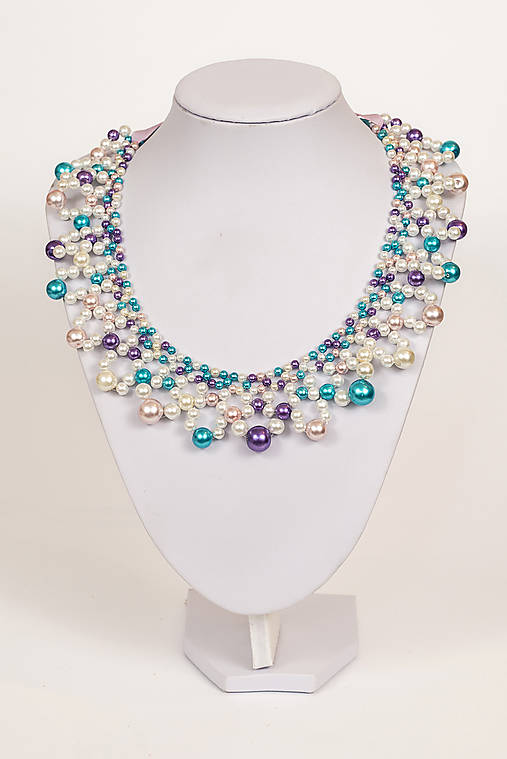 farebný náhrdelník candy cotton - "sweet candy"