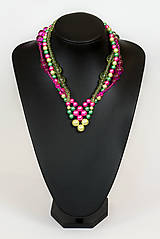 Náhrdelníky - farebný náhrdelník candy cotton - "sweet candy" - 6976270_