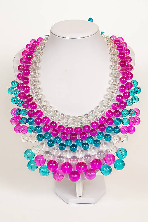 farebný náhrdelník candy cotton - "sweet candy"