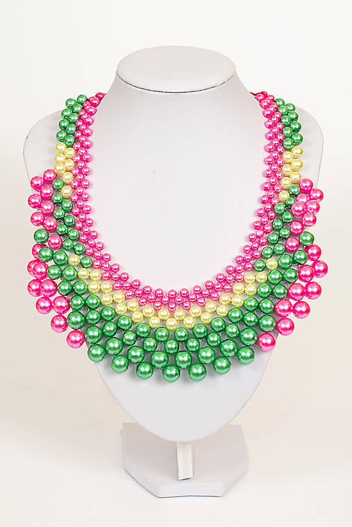 farebný náhrdelník candy cotton - "sweet candy"