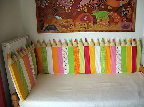 Detský textil - Zástena Ceruzky 5cm hrubá - 6983866_