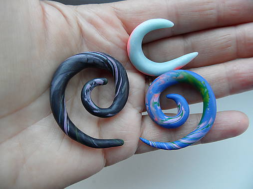 Náušnice - rozťahovák do 5,5 mm - 6987609_