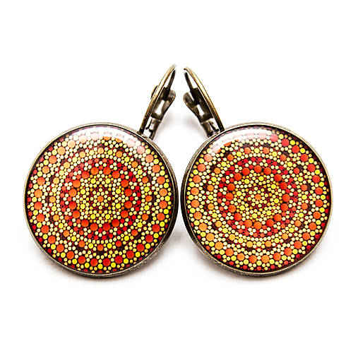 Náušnice - Mandala bublinková 3 - 6993595_