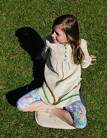 Detské oblečenie - Šaty Timea - 100% konopné - 6996229_