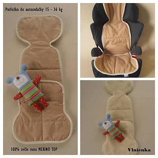 Detské doplnky - Podložka do autosedačky 15-36 kg MAXI COSI merino - 6997068_