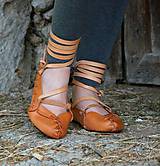 Ponožky, pančuchy, obuv - Krpce zošité v strede, podlepené (24 cm) - 6994600_