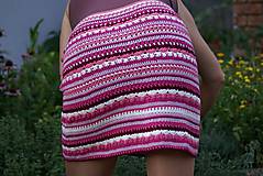 Sukne - Háčkovaná mini sukienka - AKCIA 30 - 6997710_
