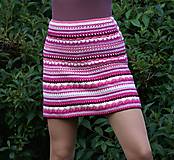 Sukne - Háčkovaná mini sukienka - AKCIA 30 - 6997711_