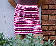Sukne - Háčkovaná mini sukienka - AKCIA 30 - 6997712_