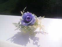 Kvetinová sponka do vlasov "Belasá modrá ružička"