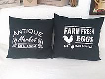 Úžitkový textil - Vankúšik  "farm fresh" - 7005146_