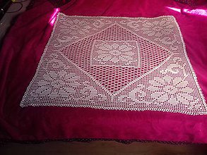 Úžitkový textil - Béžový obrus Ornament/Kvet - 7004243_