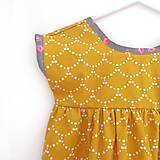 Detské oblečenie - Low Back šaty krátke " Zlatá rybka " - 7004102_