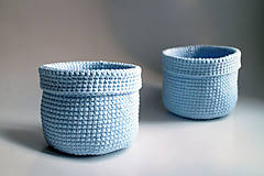 Úložné priestory & Organizácia - Košík - Modrý pastelový svetlý - 7010392_