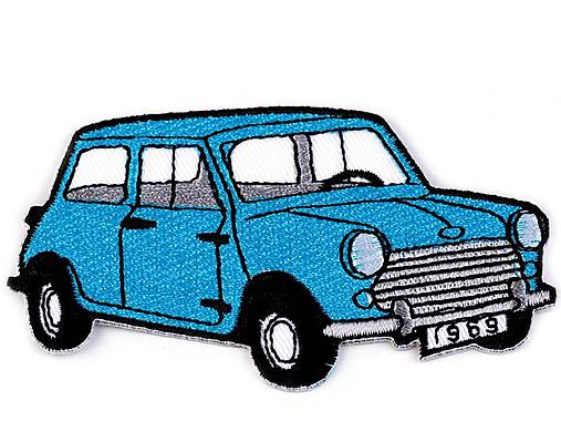  - Nažehľovačka modré auto - 7009023_