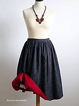 Sukne - premena starej modrotlačovej sukne - 7015292_