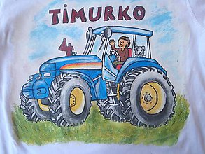 Detské oblečenie - traktor pre Timurka :-) rezervácia pre Lucku  - 7014411_