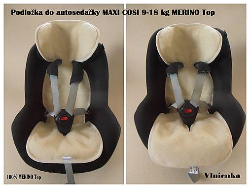 Detský textil - 100% merino TOP Podložka do autosedačky 9-18 kg NA MIERU - 7020612_