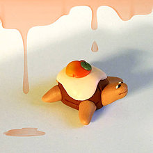 Hračky - Čokoládové želvičky 1 (pomaranč a poleva NA ZÁKAZKU) - 7019471_